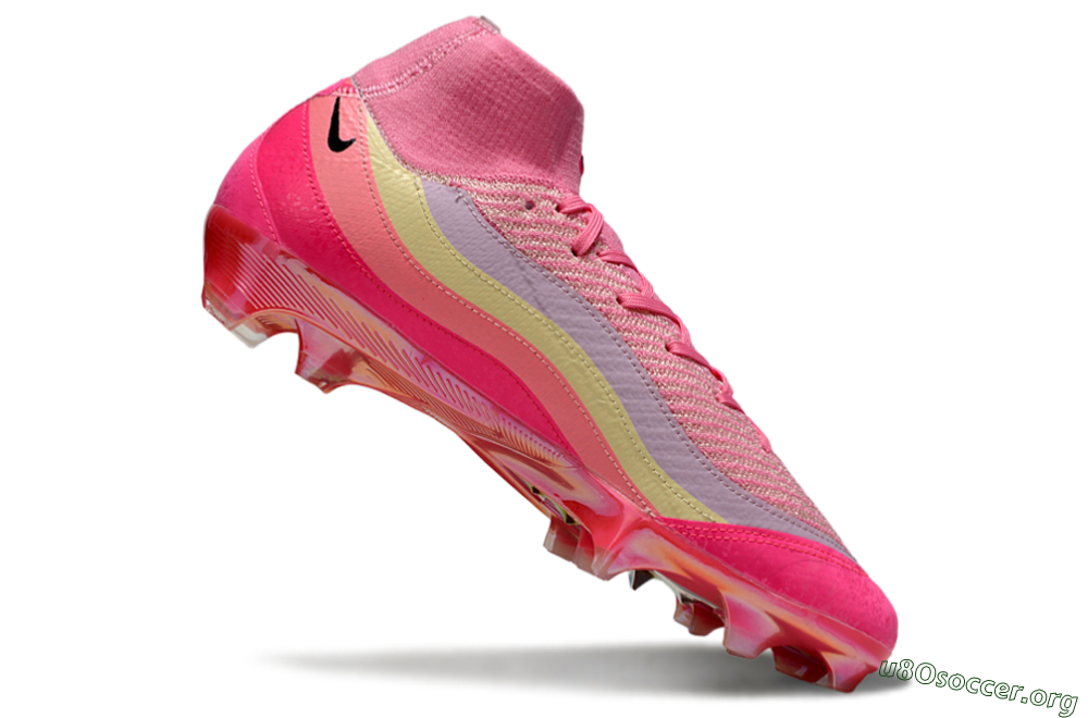 Nike Air Zoom Mercurial Superfly 10 Elite FG Football Boots - Pink/Blazing Pink/Sunny Yellow 4