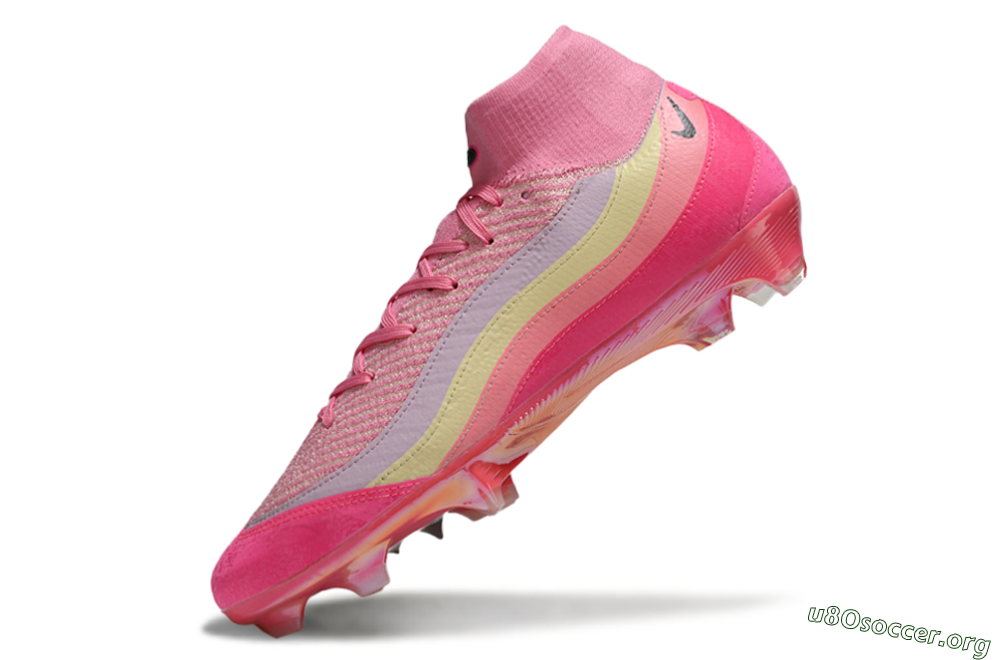 Nike Air Zoom Mercurial Superfly 10 Elite FG Football Boots - Pink/Blazing Pink/Sunny Yellow 5