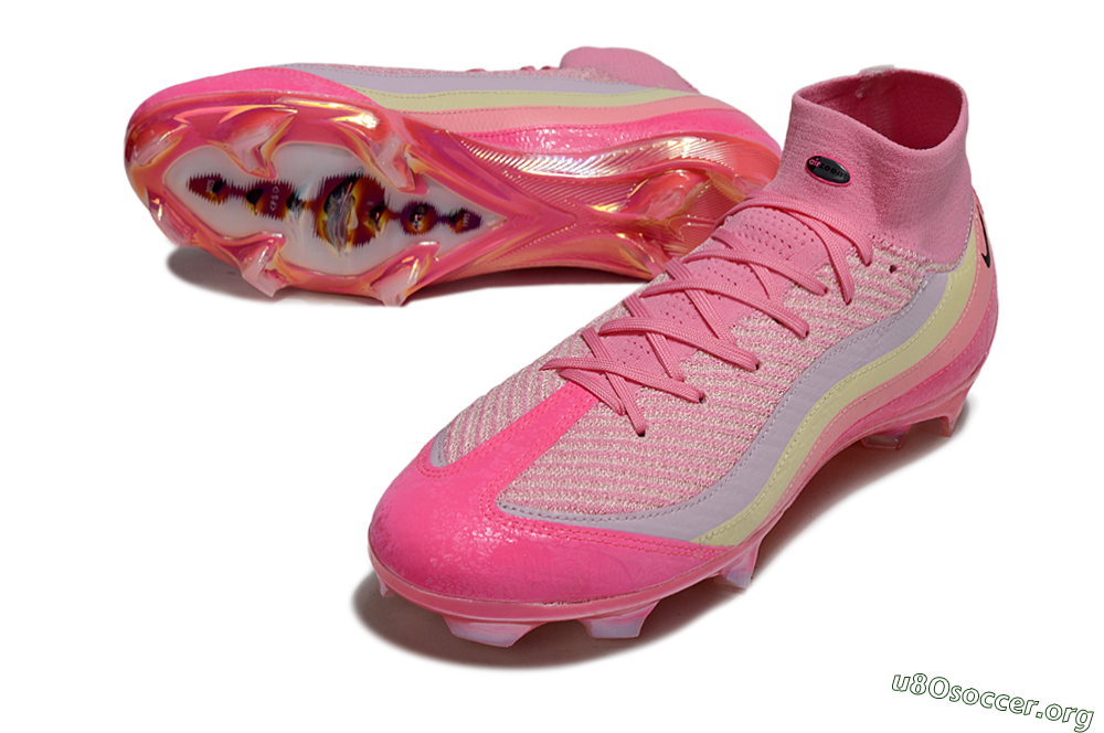 Nike Air Zoom Mercurial Superfly 10 Elite FG Football Boots - Pink/Blazing Pink/Sunny Yellow 0