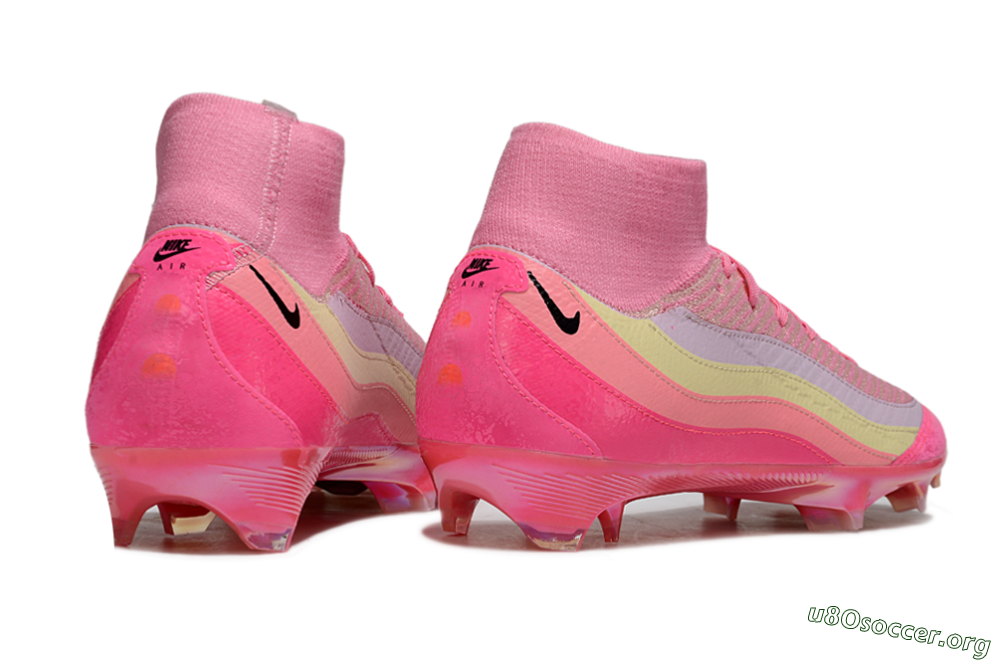 Nike Air Zoom Mercurial Superfly 10 Elite FG Football Boots - Pink/Blazing Pink/Sunny Yellow 6