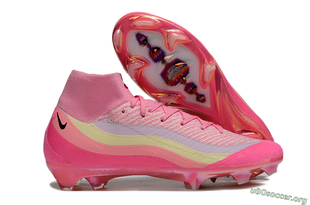 Nike Air Zoom Mercurial Superfly 10 Elite FG Football Boots - Pink/Blazing Pink/Sunny Yellow 2