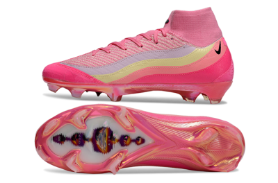 Nike Air Zoom Mercurial Superfly 10 Elite FG Football Boots - Pink/Blazing Pink/Sunny Yellow