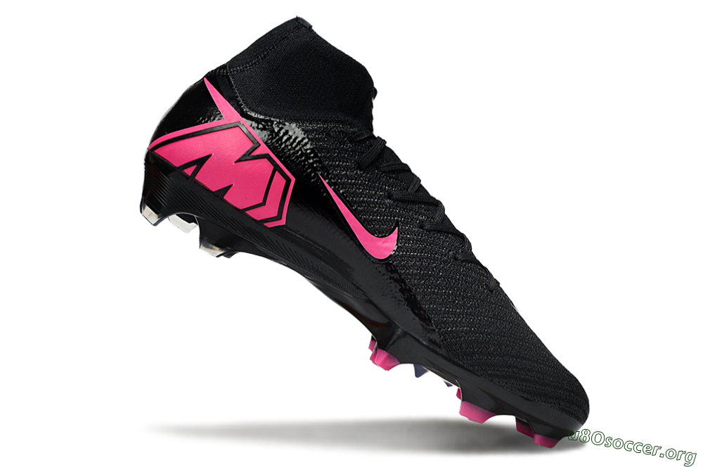 Nike Air Zoom Mercurial Superfly 10 Elite FG Football Boots - Black/Neon Pink/Blue Burst 4