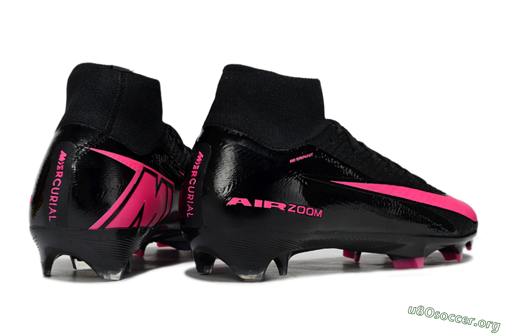 Nike Air Zoom Mercurial Superfly 10 Elite FG Football Boots - Black/Neon Pink/Blue Burst 6