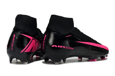 Nike Air Zoom Mercurial Superfly 10 Elite FG Football Boots - Black/Neon Pink/Blue Burst