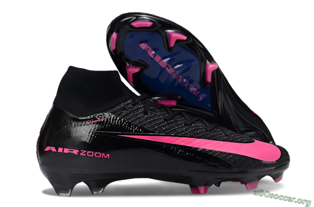 Nike Air Zoom Mercurial Superfly 10 Elite FG Football Boots - Black/Neon Pink/Blue Burst 2