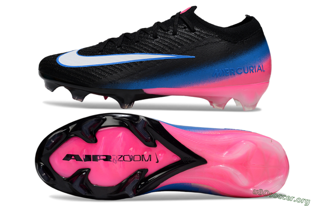 Nike Air Zoom Mercurial Vapor 16 Elite FG Football Boots - Black/Electric Blue/Pink Blast 1
