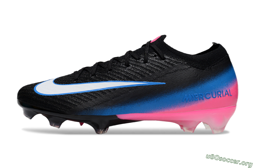 Nike Air Zoom Mercurial Vapor 16 Elite FG Football Boots - Black/Electric Blue/Pink Blast 3