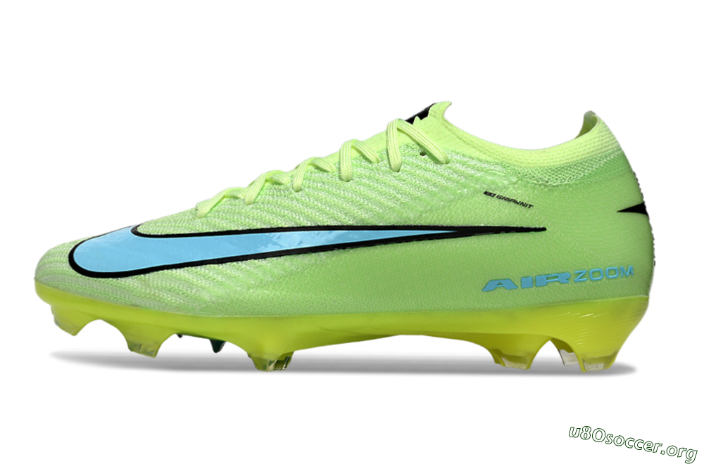 Nike Air Zoom Mercurial Vapor 16 Elite FG Football Boots - Lime/Aqua Blue/Neon Yellow 3
