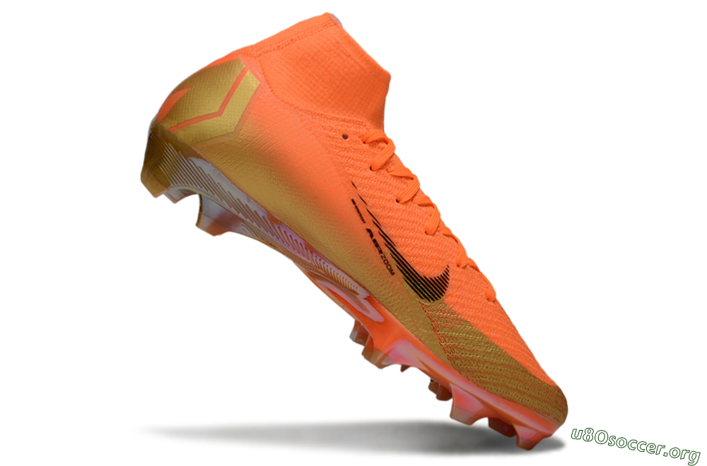 Nike Air Zoom Mercurial Superfly 10 Elite FG Football Boots - Orange/Sunset Orange/Gold Wave 4