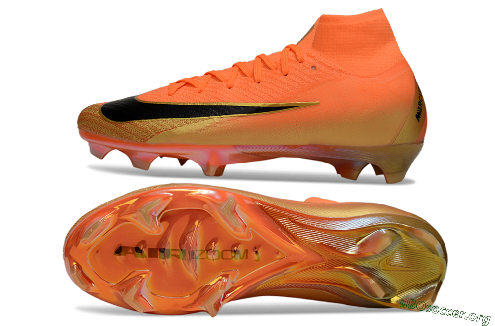 Nike Air Zoom Mercurial Superfly 10 Elite FG Football Boots - Orange/Sunset Orange/Gold Wave 1