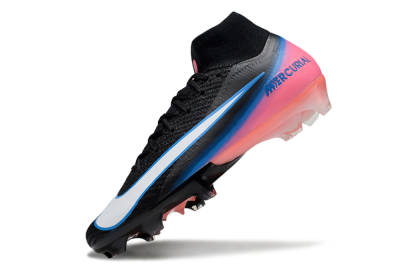 Nike Air Zoom Mercurial Superfly 10 Elite FG Football Boots - Black/Sky Blue/Flame Pink