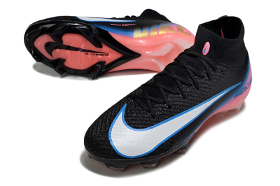 Nike Air Zoom Mercurial Superfly 10 Elite FG Football Boots - Black/Sky Blue/Flame Pink