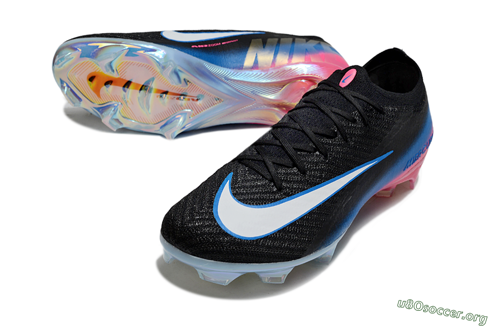 Nike Air Zoom Mercurial Vapor 16 Elite FG Football Boots - Black/Electric Blue/Pink Fury 0