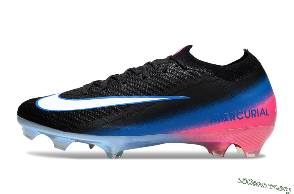 Nike Air Zoom Mercurial Vapor 16 Elite FG Football Boots - Black/Electric Blue/Pink Fury 3