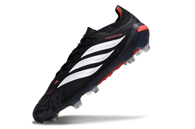 Adidas Predator 26 Elite FG Football Boots - Black/Red/White