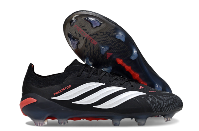 Adidas Predator 26 Elite FG Football Boots - Black/Red/White