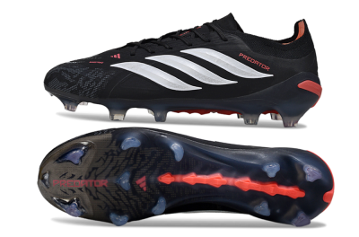 Adidas Predator 26 Elite FG Football Boots - Black/Red/White