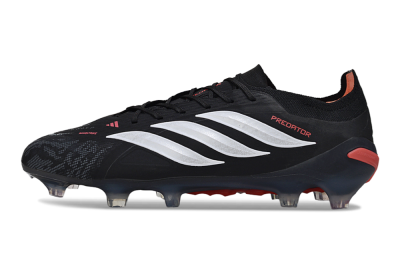 Adidas Predator 26 Elite FG Football Boots - Black/Red/White