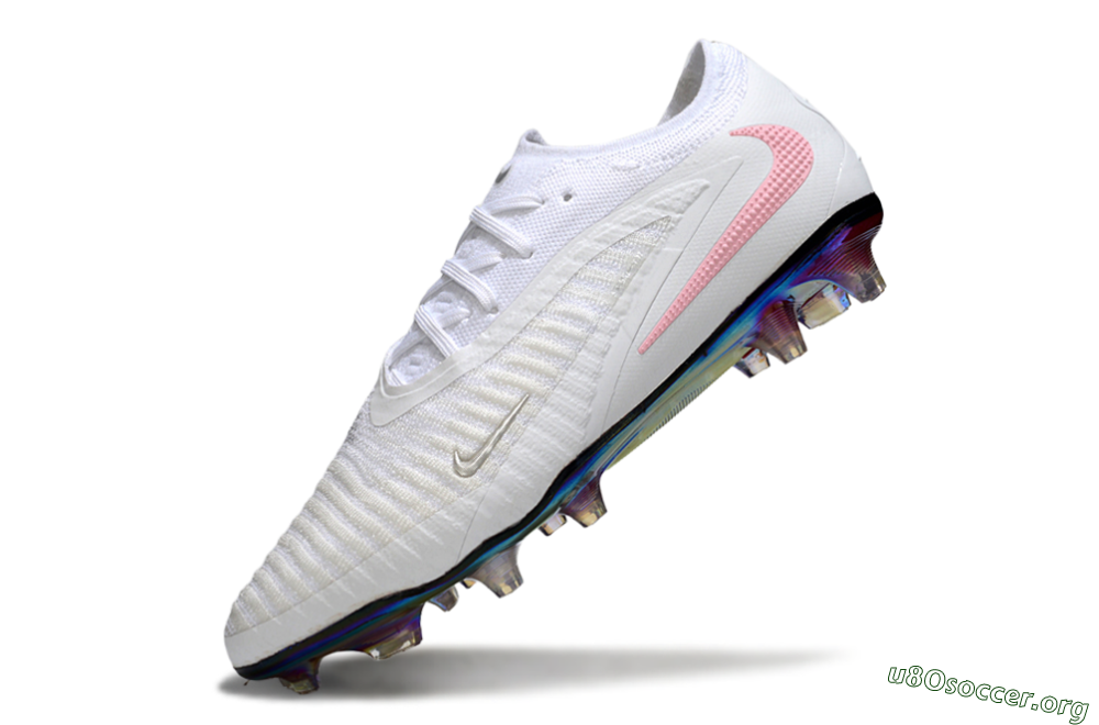 Nike Phantom 6 Low Elite FG Football Boots - White/Iridescent/Light Pink 5
