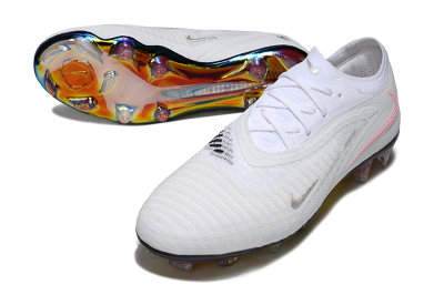 Nike Phantom 6 Low Elite FG Football Boots - White/Iridescent/Light Pink