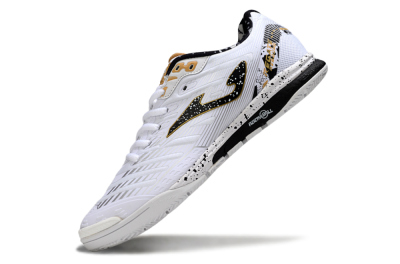 Joma Top Flex IC Football Shoes - White/Black/Gold