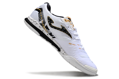 Joma Top Flex IC Football Shoes - White/Black/Gold