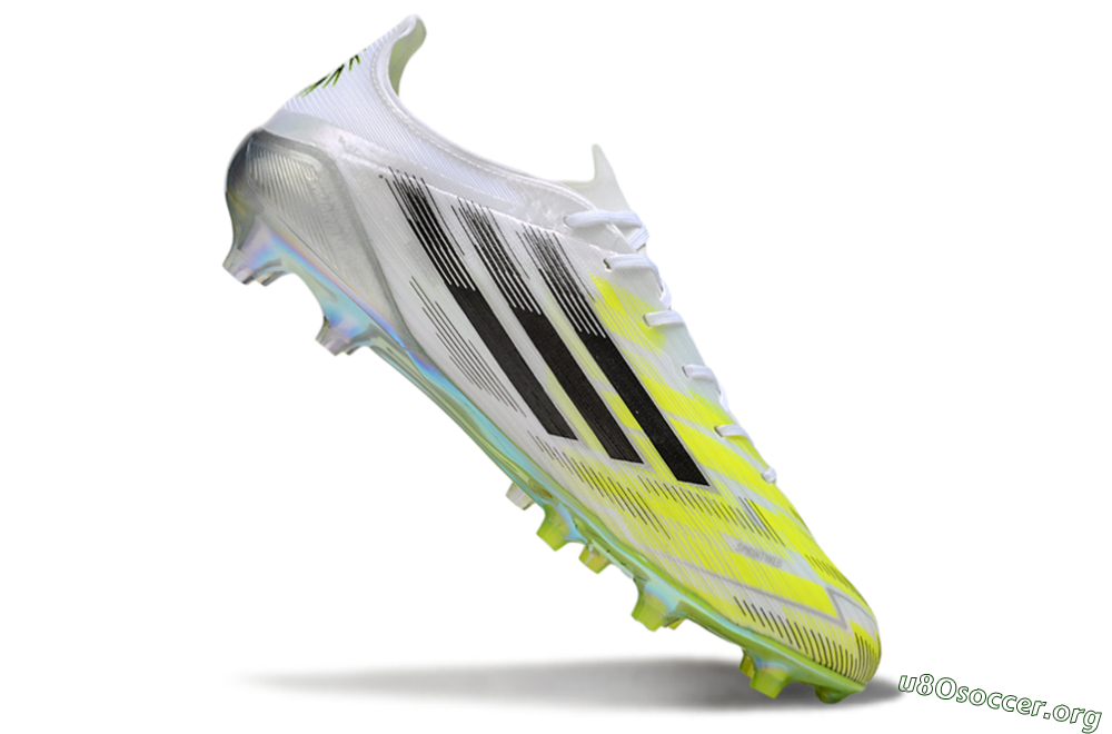 Adidas F50 Elite FG Football Boots - White/Lime Glow/Neon Green 4