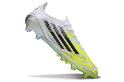 Adidas F50 Elite FG Football Boots - White/Lime Glow/Neon Green
