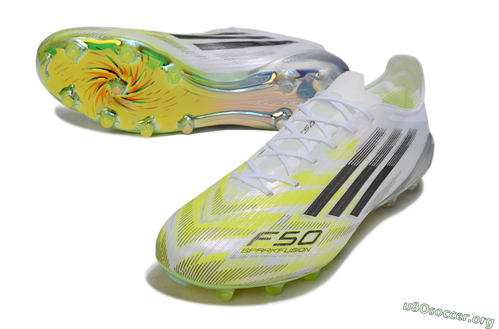 Adidas F50 Elite FG Football Boots - White/Lime Glow/Neon Green 0