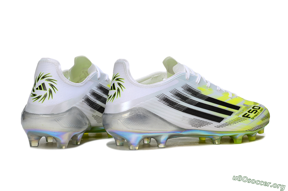 Adidas F50 Elite FG Football Boots - White/Lime Glow/Neon Green 6