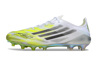 Adidas F50 Elite FG Football Boots - White/Lime Glow/Neon Green