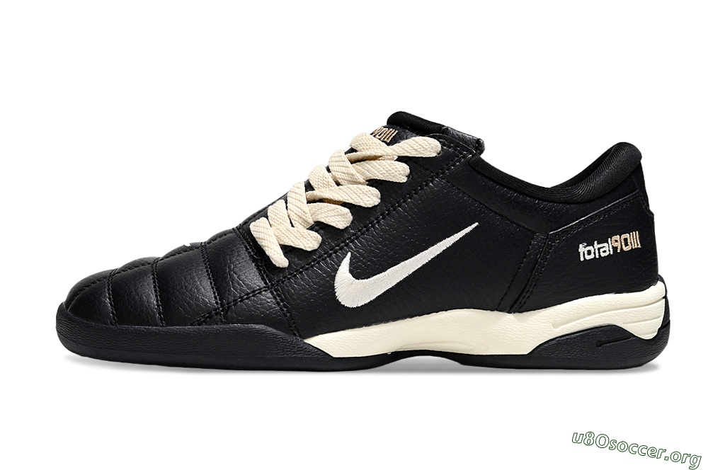 Nike Total 90 III IC Football Shoes - Black/Cream/Black 3