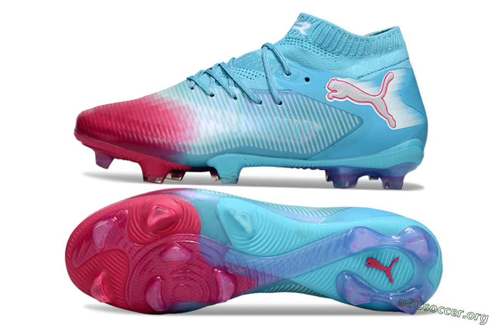 Puma Future 8 Ultimate FG Football Boots - Cyan/Electric Blue/Crimson Red 1