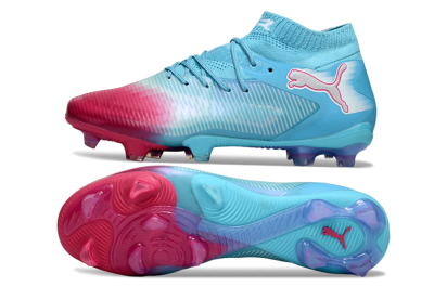 Puma Future 8 Ultimate FG Football Boots - Cyan/Electric Blue/Crimson Red