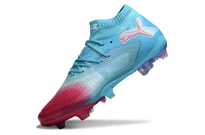 Puma Future 8 Ultimate FG Football Boots - Cyan/Electric Blue/Crimson Red