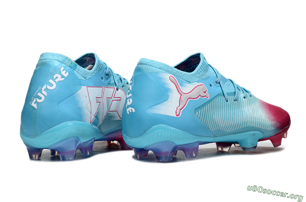 Puma Future 8 Ultimate FG Football Boots - Blue/Turquoise Splash/Crimson Burst 6