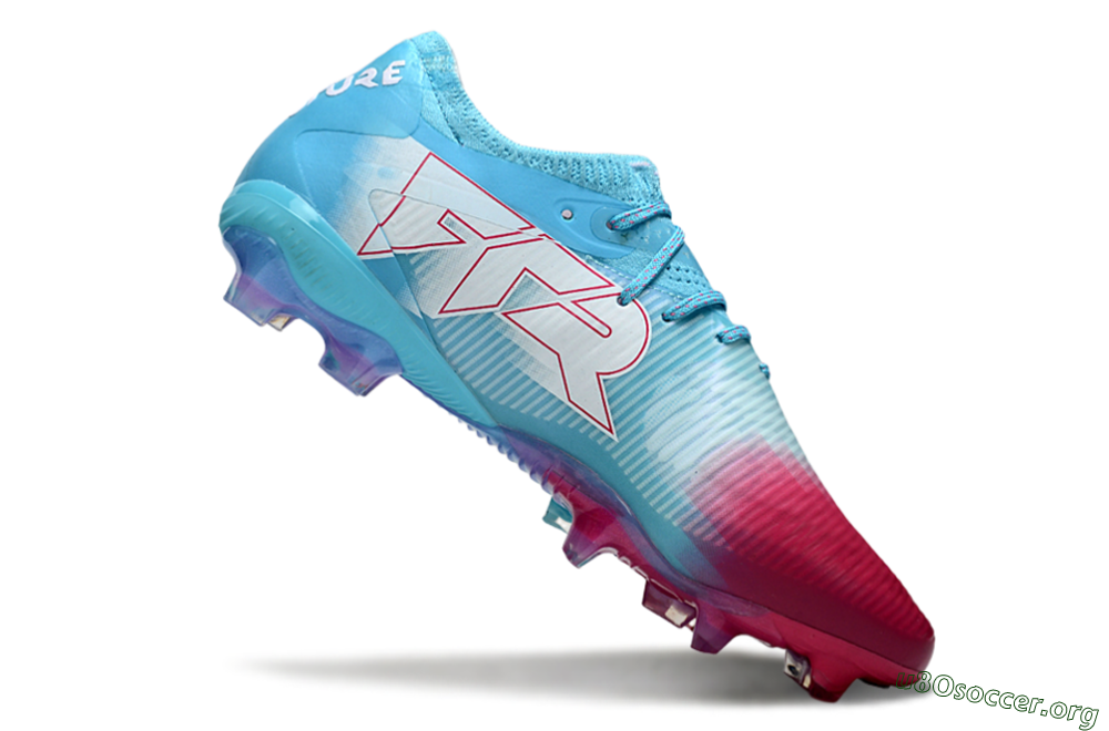 Puma Future 8 Ultimate FG Football Boots - Blue/Turquoise Splash/Crimson Burst 4