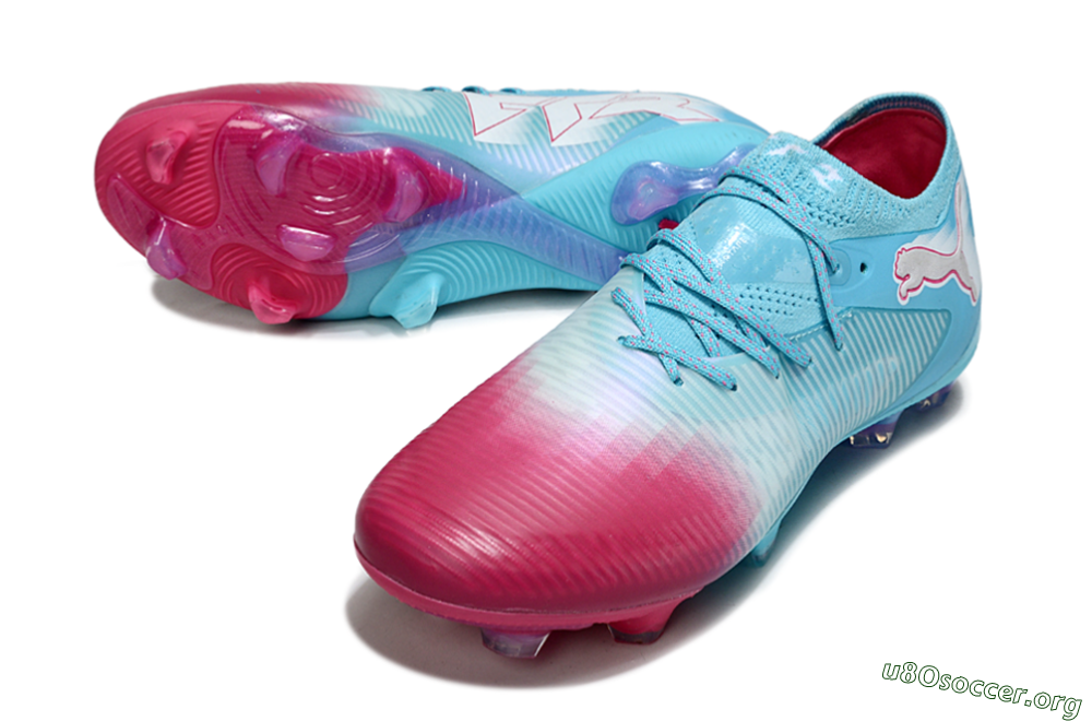 Puma Future 8 Ultimate FG Football Boots - Blue/Turquoise Splash/Crimson Burst 0