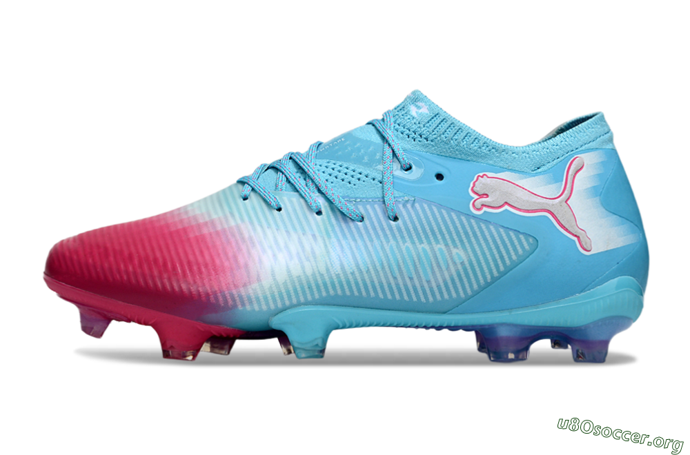 Puma Future 8 Ultimate FG Football Boots - Blue/Turquoise Splash/Crimson Burst 3