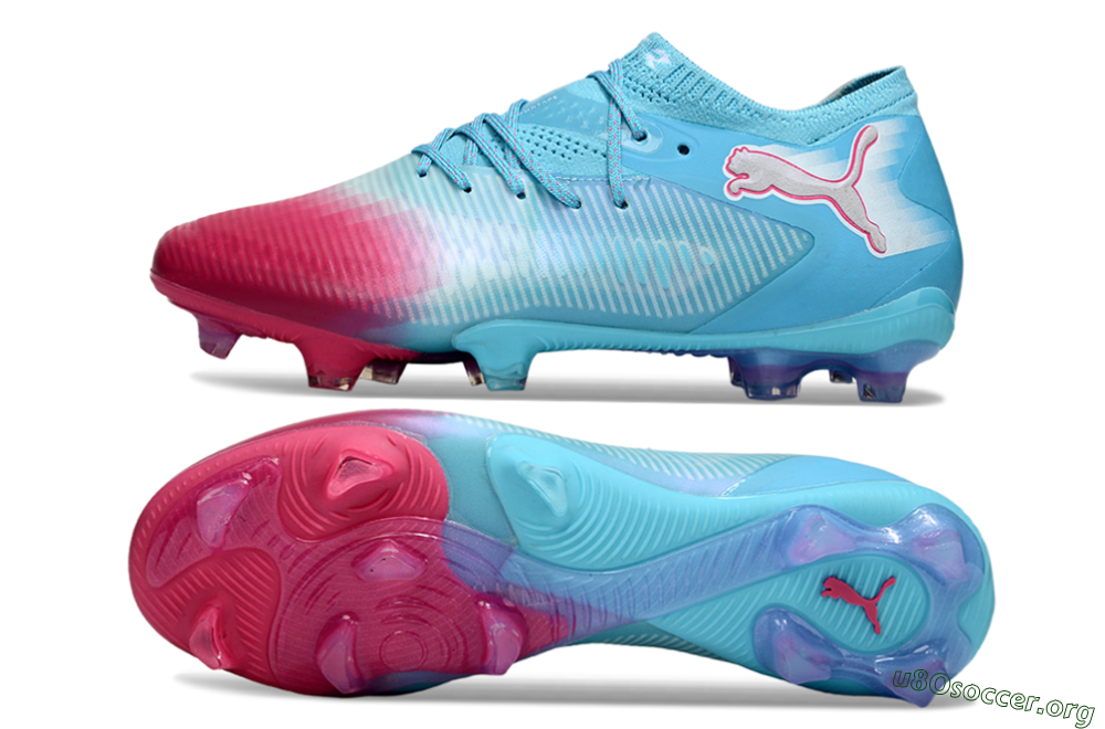 Puma Future 8 Ultimate FG Football Boots - Blue/Turquoise Splash/Crimson Burst 1