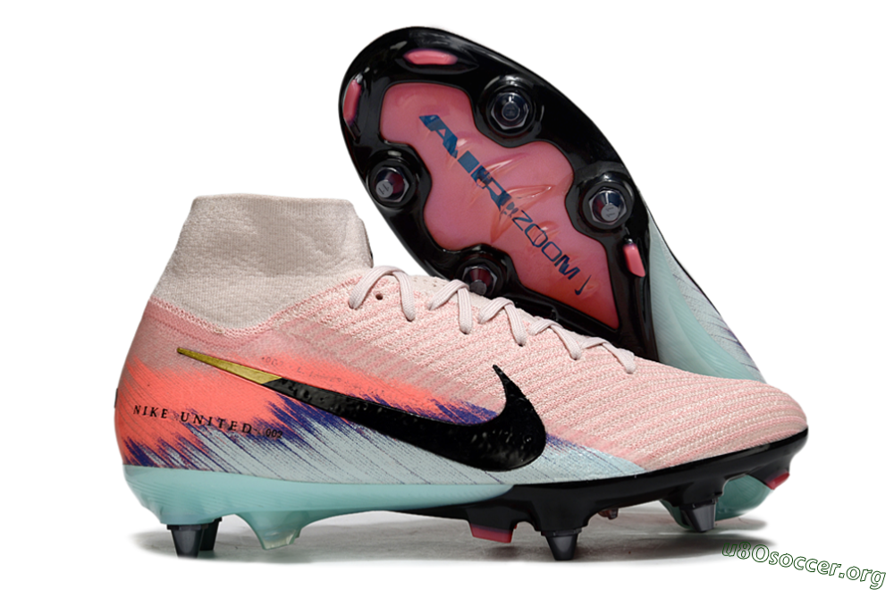 Nike Air Zoom Mercurial Superfly 10 Elite SG Football Boots - Pink/Sunset Pink/Aqua Blue 2
