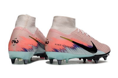 Nike Air Zoom Mercurial Superfly 10 Elite SG Football Boots - Pink/Sunset Pink/Aqua Blue