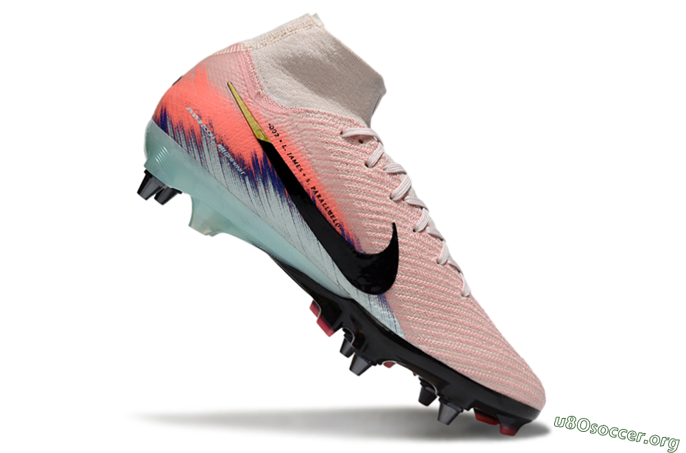Nike Air Zoom Mercurial Superfly 10 Elite SG Football Boots - Pink/Sunset Pink/Aqua Blue 4