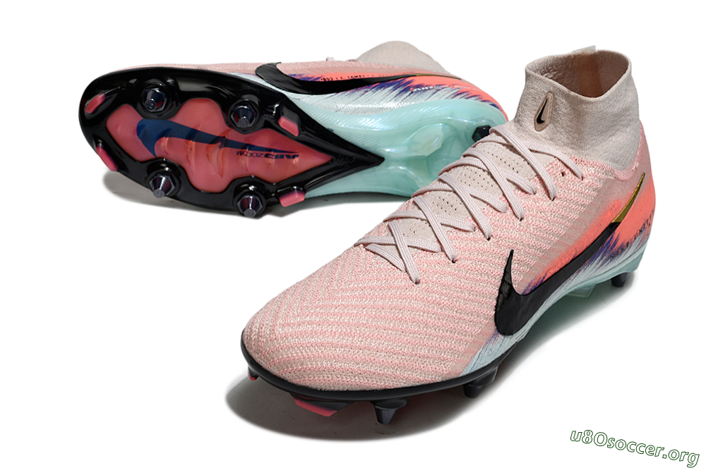 Nike Air Zoom Mercurial Superfly 10 Elite SG Football Boots - Pink/Sunset Pink/Aqua Blue 0