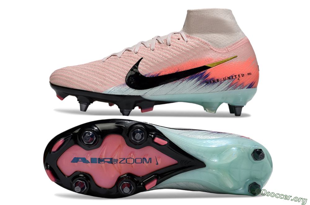 Nike Air Zoom Mercurial Superfly 10 Elite SG Football Boots - Pink/Sunset Pink/Aqua Blue 1