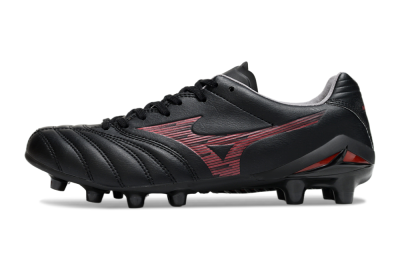 Mizuno Morelia Neo 4 FG Football Boots - Black/Crimson Red/Charcoal Gray