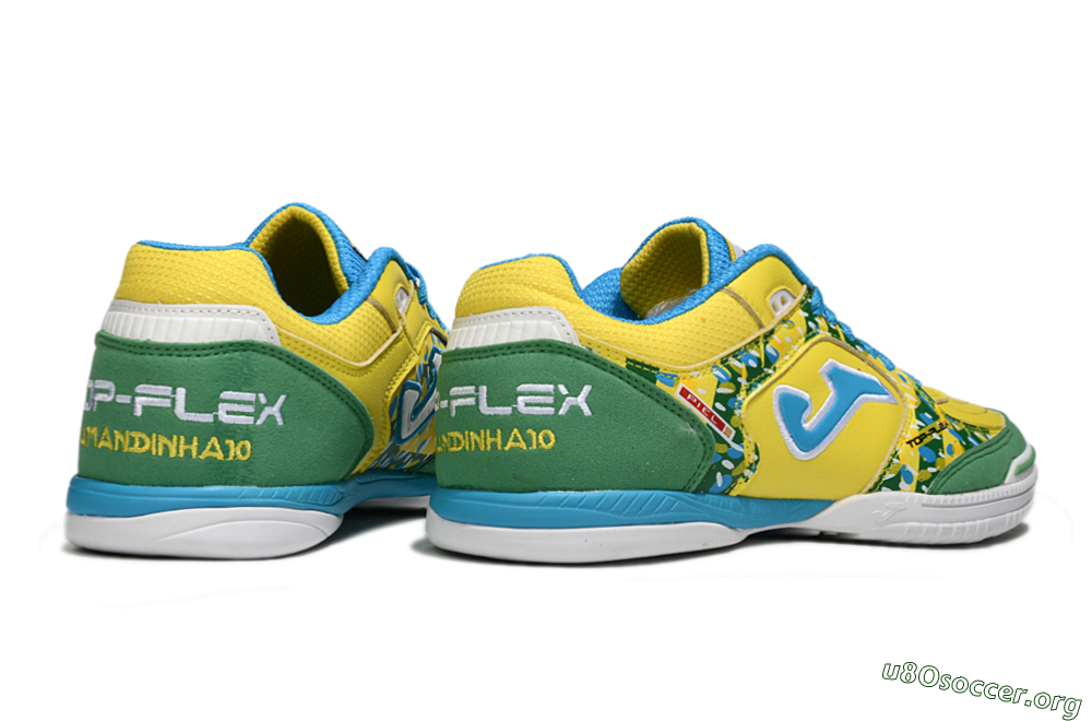 Joma Top Flex IC Football Shoes - Yellow/Green Grass/Blue Sky 6