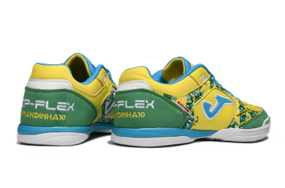Joma Top Flex IC Football Shoes - Yellow/Green Grass/Blue Sky