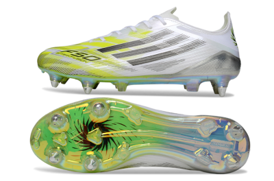 Adidas F50 Elite SG Football Boots - White/Electric Yellow/Metallic Silver